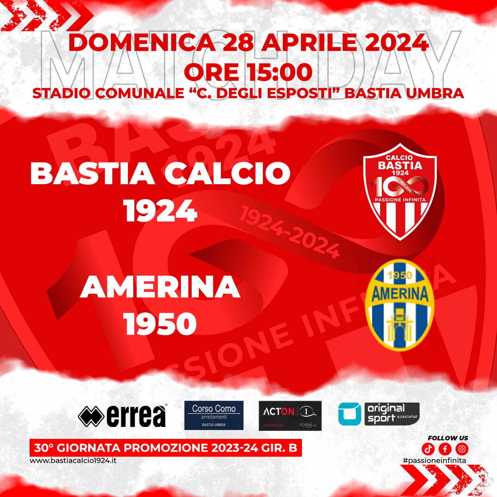 Calcio  Bastia 1924 - Amerina 1950